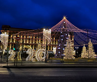 Гирлянды для ёлок в Ижевске